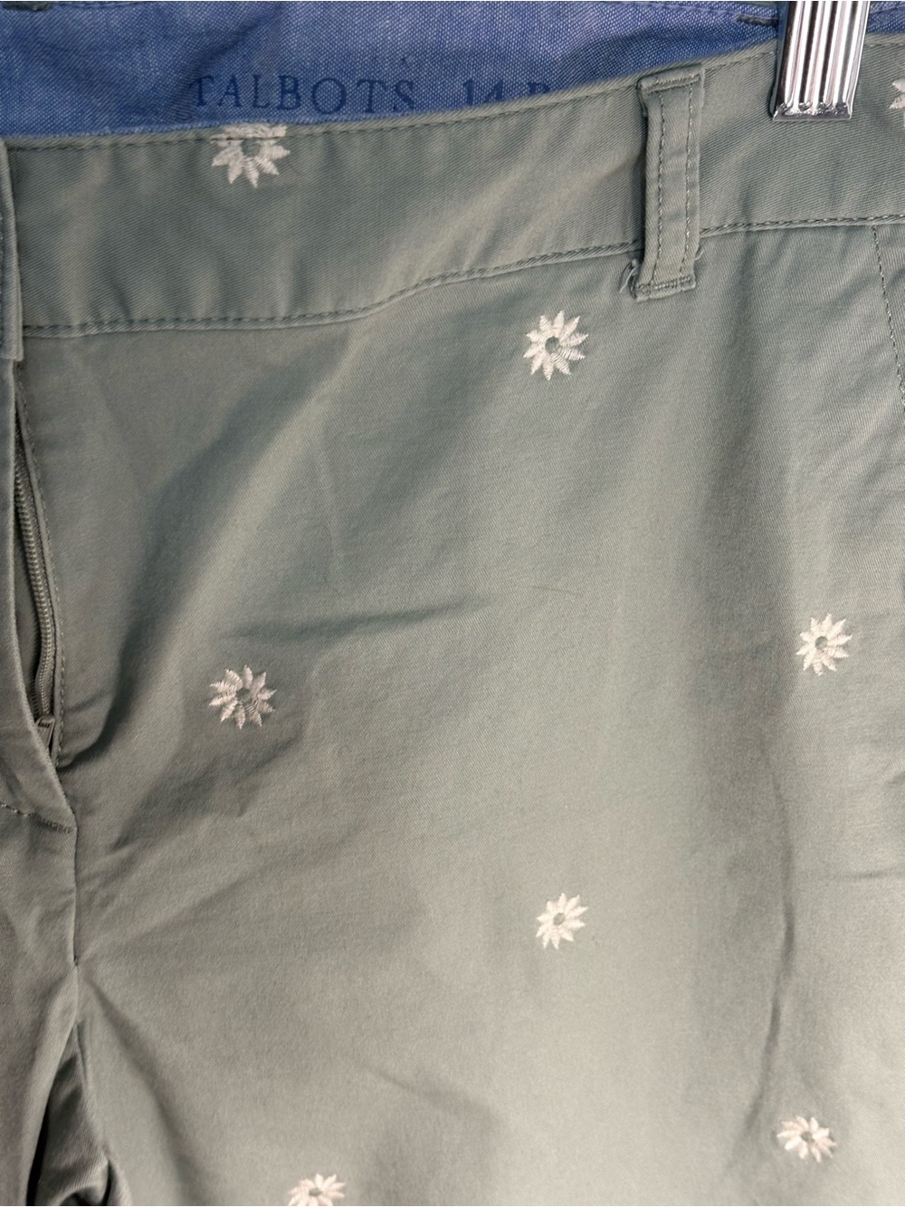 Talbots embroidered chino pants - Picture 4 of 5